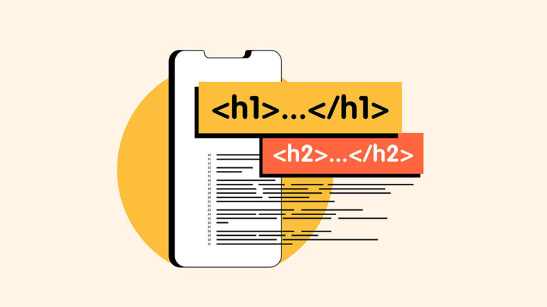 illustration of an example of semantic heading text